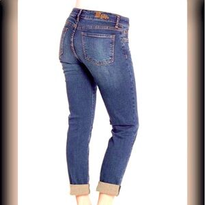 Kut from the Kloth Katy Boyfriend Jeans stretch denim waist 32 x 29.5” EUC